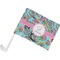 Summer Flowers Car Flag - Small w/ Name and Initial