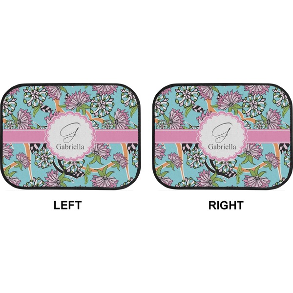 Summer Flowers Car Floor Mats (Back Seat) (Approval)