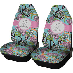 Summer Flowers Car Seat Covers (Set of Two) (Personalized)