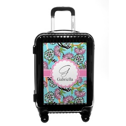 Summer Flowers Carry On Hard Shell Suitcase (Personalized)