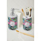 Summer Flowers Ceramic Bathroom Accessories - LIFESTYLE (toothbrush holder & soap dispenser)