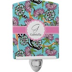 Summer Flowers Ceramic Night Light (Personalized)