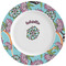 Summer Flowers Ceramic Dinner Plates (Set of 4) (Personalized)