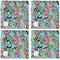Summer Flowers Cloth Napkins - Personalized Dinner (APPROVAL) Set of 4