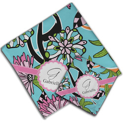 Summer Flowers Cloth Napkin w/ Name and Initial