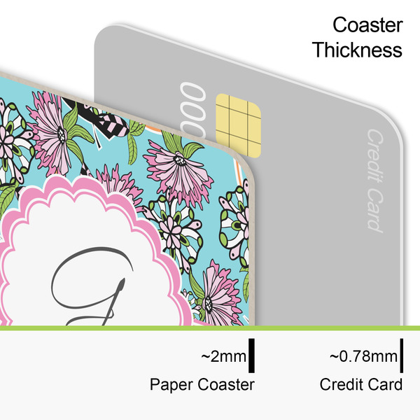 Summer Flowers Coaster Thickness