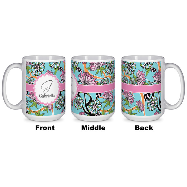 Summer Flowers Coffee Mug - 15 oz - White APPROVAL