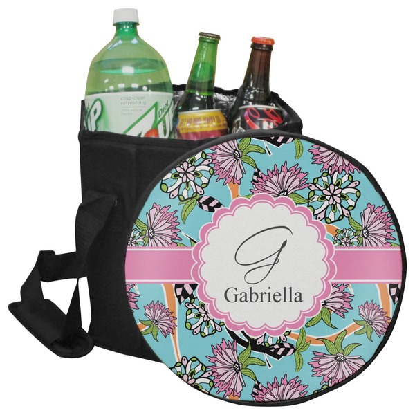 Custom Summer Flowers Collapsible Cooler & Seat (Personalized)
