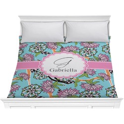Summer Flowers Comforter - King (Personalized)