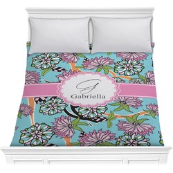 Summer Flowers Comforter - Full / Queen (Personalized)