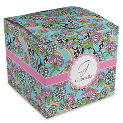 Summer Flowers Cube Favor Gift Boxes (Personalized)