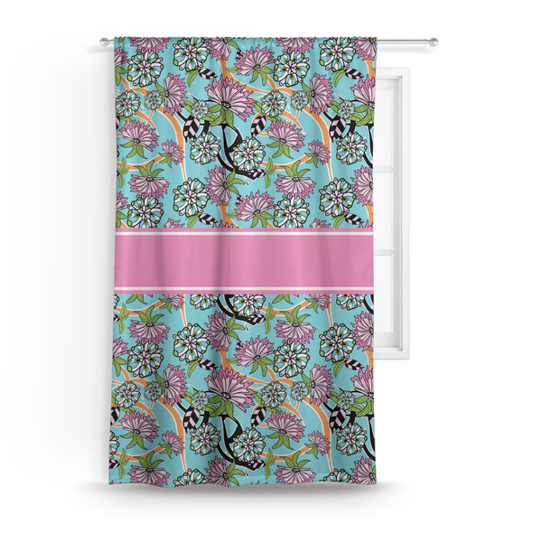 Custom Summer Flowers Curtain Panel - Custom Size