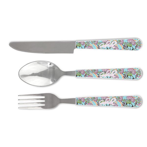 Custom Summer Flowers Cutlery Set (Personalized)