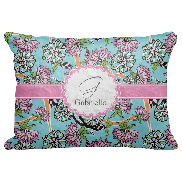 Custom Summer Flowers Decorative Baby Pillowcase - 16"x12" (Personalized)