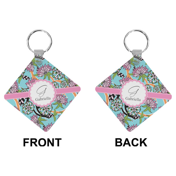 Summer Flowers Diamond Keychain (Front + Back)