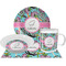 Summer Flowers Dinner Set - 4 Pc (Personalized)
