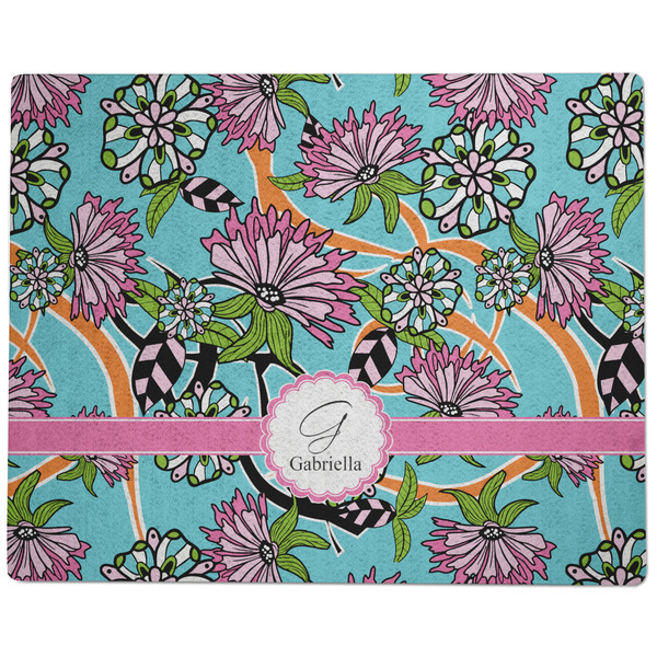 Summer Flowers Dog Food Mat - Large without Bowls