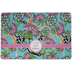 Summer Flowers Dog Food Mat w/ Name and Initial