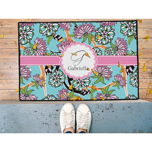 Summer Flowers Door Mat - LIFESTYLE (Med)
