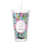 Summer Flowers Double Wall Tumbler with Straw (Personalized)