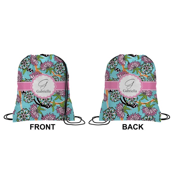 Summer Flowers Drawstring Backpack