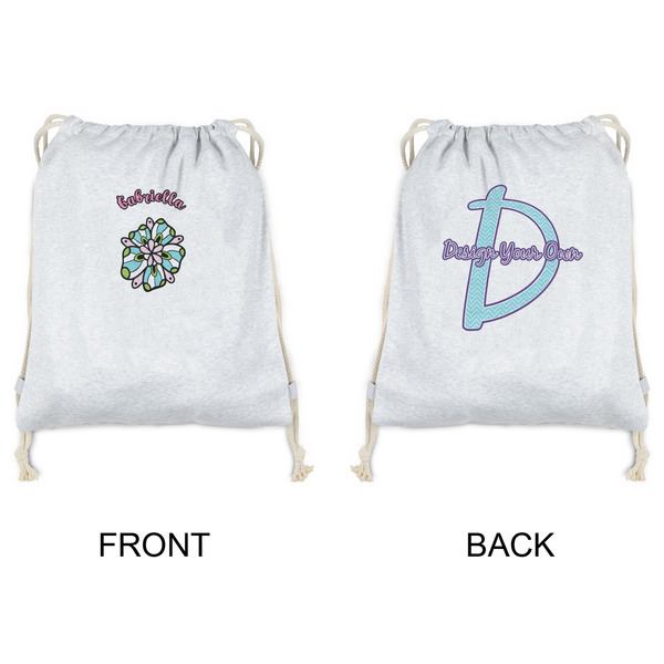 Summer Flowers Drawstring Backpacks - Sweatshirt Fleece - Double Sided - APPROVAL