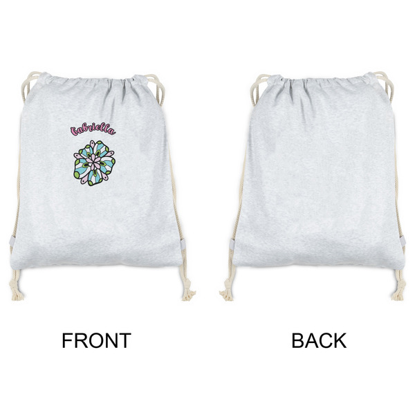 Summer Flowers Drawstring Backpacks - Sweatshirt Fleece - Single Sided - APPROVAL