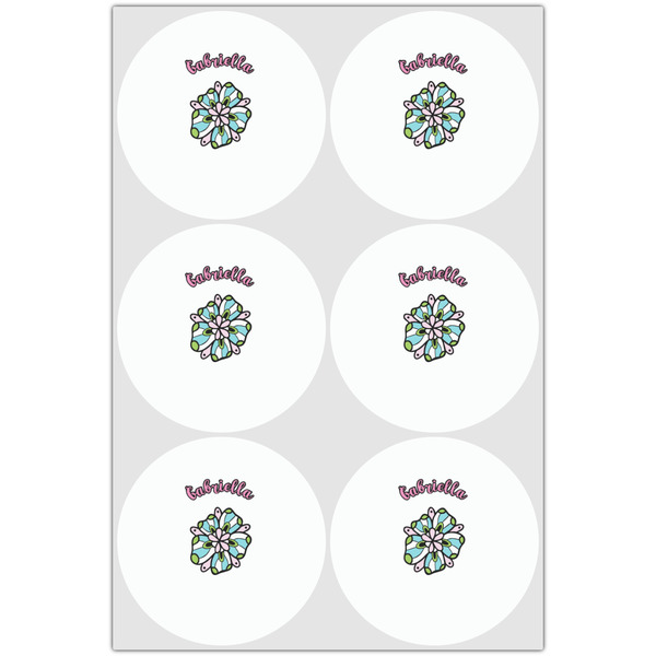 Summer Flowers Drink Topper - Large - Set of 6