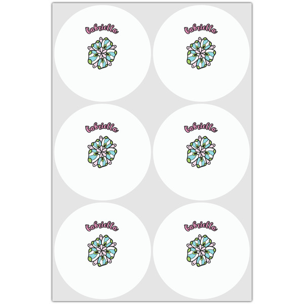 Summer Flowers Drink Topper - XLarge - Set of 6