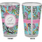 Summer Flowers Pint Glass - Full Color - Front & Back Views