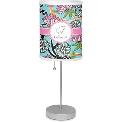 Summer Flowers Lamp with Drum Shade (Personalized)