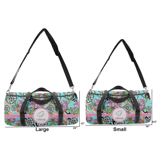 Summer Flowers Duffle Bag Small and Large