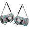 Summer Flowers Duffle bag small front and back sides