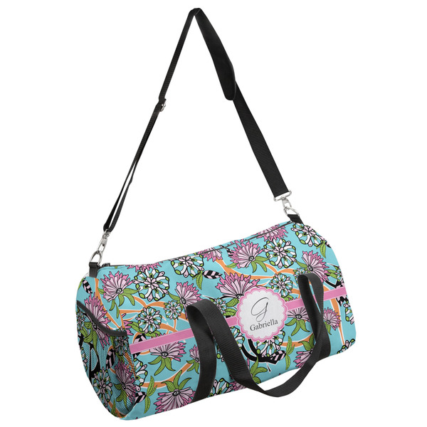 Custom Summer Flowers Duffel Bag - Small (Personalized)