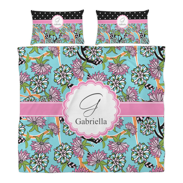 Summer Flowers Duvet Cover Set - King - Alt Approval