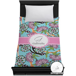 Summer Flowers Duvet Cover - Twin XL (Personalized)