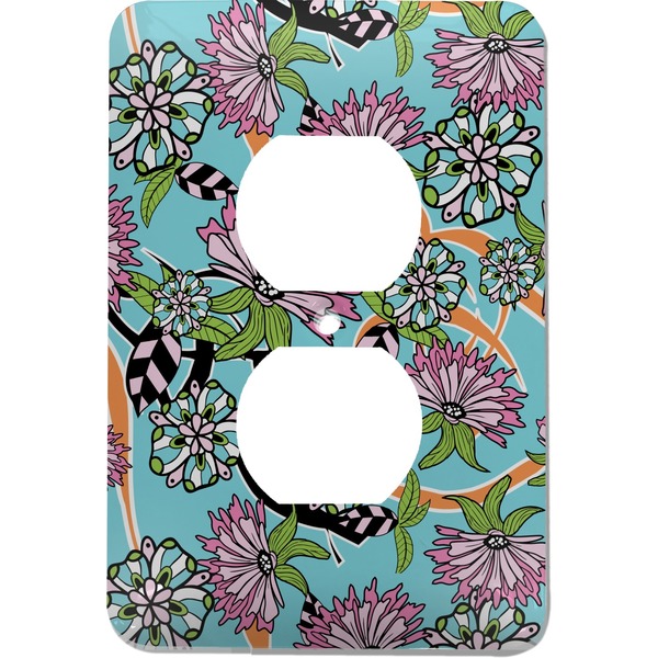 Custom Summer Flowers Electric Outlet Plate