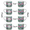 Summer Flowers Espresso Cup - 6oz (Double Shot Set of 4) APPROVAL
