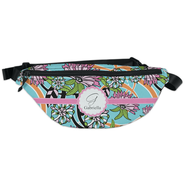 Custom Summer Flowers Fanny Pack - Classic Style (Personalized)