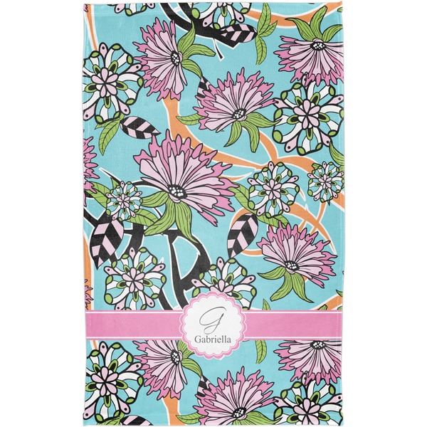 Summer Flowers Finger Tip Towel - Full View