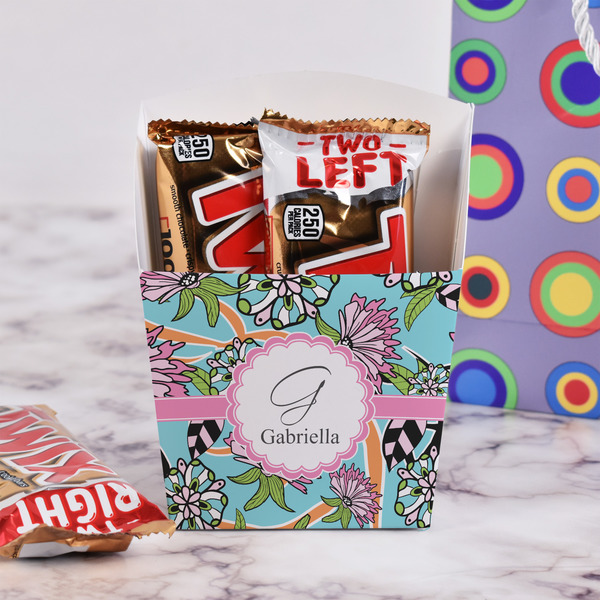 Summer Flowers French Fry Favor Box - w/ Treats View