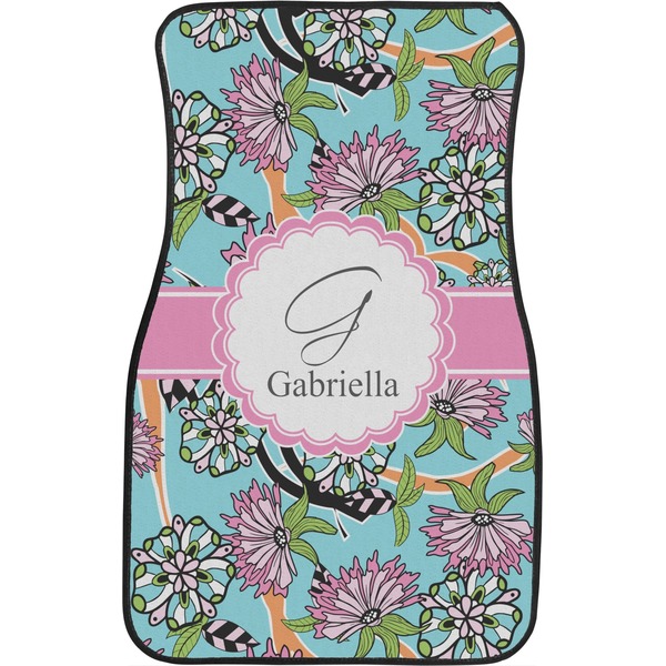 Summer Flowers Custom Car Floor Mats (Front Seat)