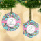 Summer Flowers Frosted Glass Ornament - MAIN PARENT