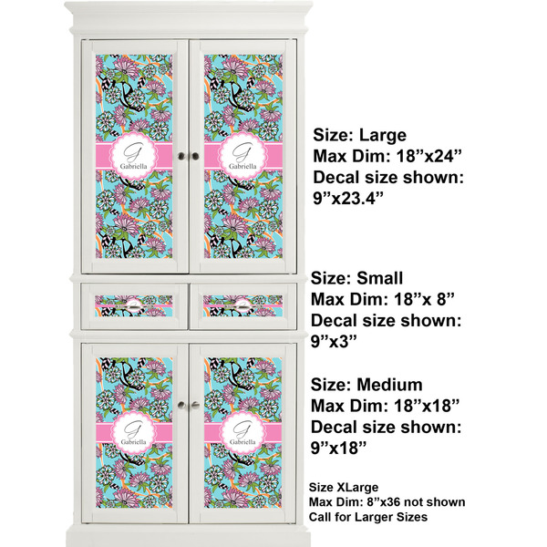 Summer Flowers Full Cabinet (Show Sizes)