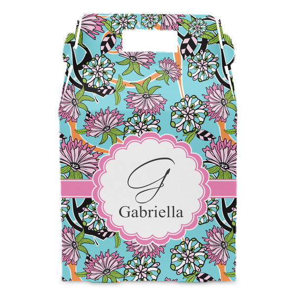 Summer Flowers Gable Favor Box - Front