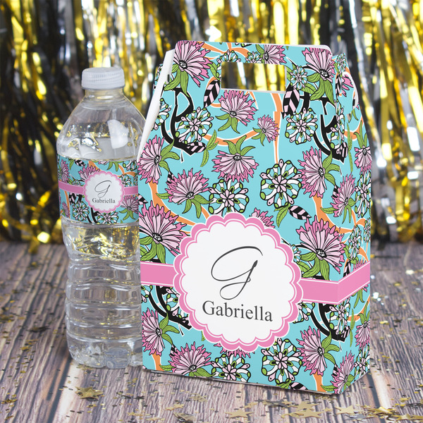 Summer Flowers Gable Favor Box - In Context