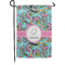 Summer Flowers Small Garden Flag - Single Sided w/ Name and Initial