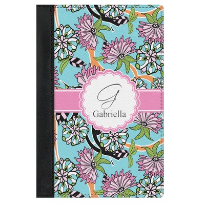 Summer Flowers Genuine Leather Passport Cover (Personalized)
