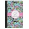 Summer Flowers Genuine Leather Passport Cover - Flat