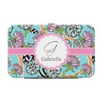 Summer Flowers Genuine Leather Small Framed Wallet (Personalized)